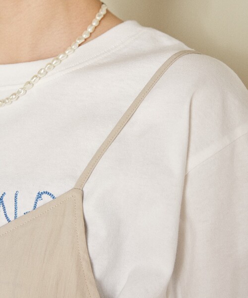 FREAK'S STORE(フリークスストア)の「<接触冷感> SUMMERCOOL リボン付き キャミソール セットアップ/ビスチェ セットアップ(その他パンツ・レディース・ベージュ/グレイッシュベージュ/ブラック/ブルー・SMALL/MEDIUM)」の19枚目の写真