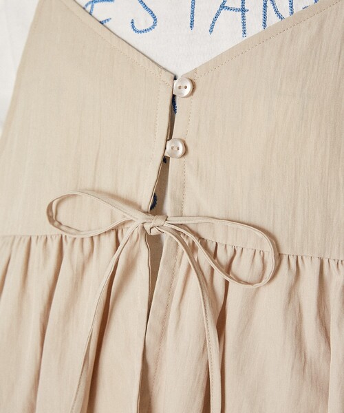 FREAK'S STORE(フリークスストア)の「<接触冷感> SUMMERCOOL リボン付き キャミソール セットアップ/ビスチェ セットアップ(その他パンツ・レディース・ベージュ/グレイッシュベージュ/ブラック/ブルー・SMALL/MEDIUM)」の17枚目の写真