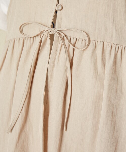 FREAK'S STORE(フリークスストア)の「<接触冷感> SUMMERCOOL リボン付き キャミソール セットアップ/ビスチェ セットアップ(その他パンツ・レディース・ベージュ/グレイッシュベージュ/ブラック/ブルー・SMALL/MEDIUM)」の16枚目の写真