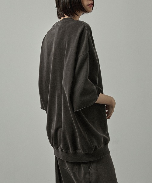 Alfred Alex(アルフレッドアレックス)の「【Alfred Alex】ヴィンテージライク ピグメント パッチロゴ セットアップ(セットアップ・メンズ・ブラック/ワインレッド/チャコール・M/L)」の10枚目の写真