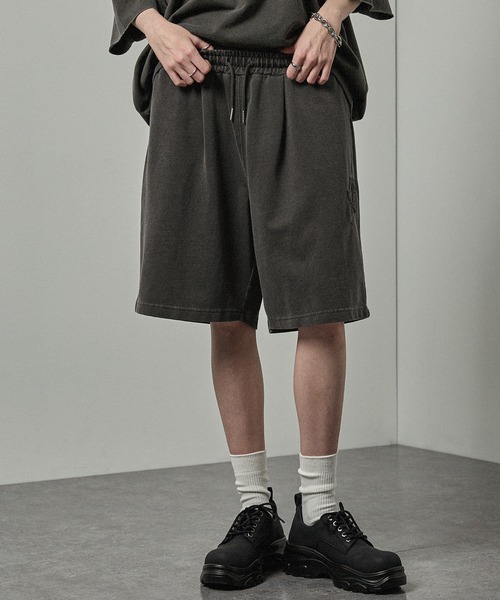 Alfred Alex(アルフレッドアレックス)の「【Alfred Alex】ヴィンテージライク ピグメント パッチロゴ セットアップ(セットアップ・メンズ・ブラック/ワインレッド/チャコール・M/L)」の12枚目の写真