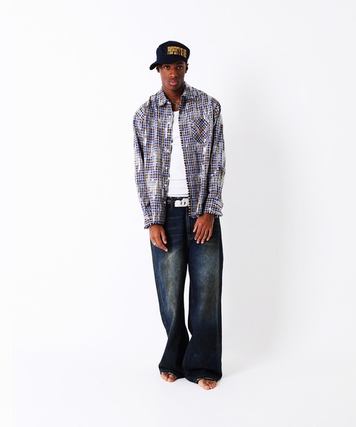 AFB(エーエフビー)の「SPANGLE SHIRTS(シャツ/ブラウス・メンズ・ブラック/ブルー・M/L)」の6枚目の写真