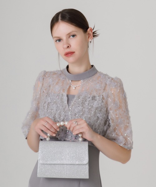 Leja(レジャ)の「【LEJA】2WAYパールハンドルグリッターバッグ結婚式 パーティー 成人式 二次会 同窓会 お呼ばれ オケージョン 20代 30代(ハンドバッグ・レディース・ゴールド/シルバー・FREE)」の6枚目の写真