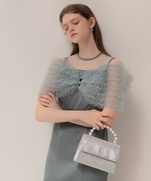 Leja(レジャ)の「【LEJA】2WAYパールハンドルグリッターバッグ結婚式 パーティー 成人式 二次会 同窓会 お呼ばれ オケージョン 20代 30代(ハンドバッグ・レディース・ゴールド/シルバー・FREE)」の3枚目の写真