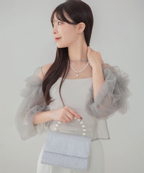 Leja(レジャ)の「【LEJA】2WAYパールハンドルグリッターバッグ結婚式 パーティー 成人式 二次会 同窓会 お呼ばれ オケージョン 20代 30代(ハンドバッグ・レディース・ゴールド/シルバー・FREE)」の20枚目の写真