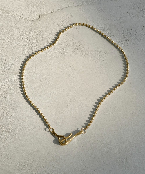 GOLDY（ゴールディ）の「【金属アレルギー軽減】フック × ボール チェーン ステンレス ネックレス（ネックレス・レディース・シルバー/ゴールド・FREE）」の4枚目の写真