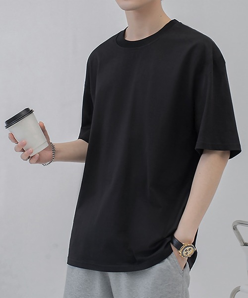 SBG(エスビー)の「SBG ベーシック クルーネックTシャツ(Tシャツ/カットソー・メンズ・ブラック/ライトブルー/ブラウン/ホワイト/ライトグレー/ダークグリーン・MEDIUM/LARGE/X-LARGE)」の15枚目の写真