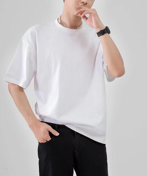 SBG(エスビー)の「SBG ベーシック クルーネックTシャツ(Tシャツ/カットソー・メンズ・ブラック/ライトブルー/ブラウン/ホワイト/ライトグレー/ダークグリーン・MEDIUM/LARGE/X-LARGE)」の8枚目の写真