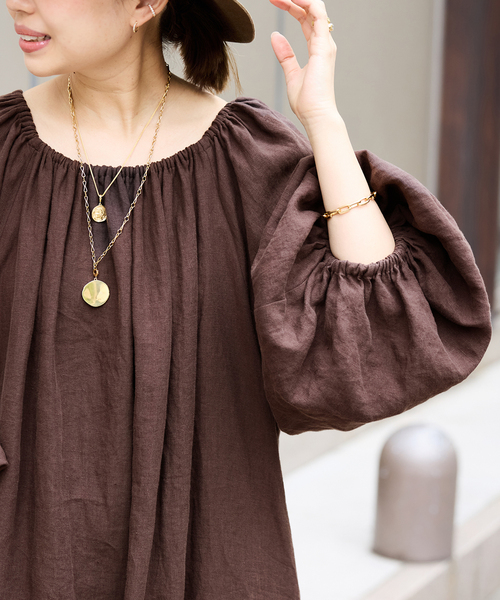 Deuxieme Classe（ドゥーズィエムクラス）の「*Linen オフショルダー