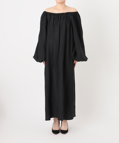 Deuxieme Classe *Linen オフショルダー ドレス Linen オフショルダー ドレス（ワンピース）｜Deuxieme Classe
