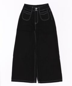 セール】ﾗｲﾄﾃﾞﾆﾑﾕｰｽﾞﾄﾞｴﾌｪｸﾄﾜｲﾄﾞﾊﾟﾝﾂ（デニムパンツ）｜Vivienne