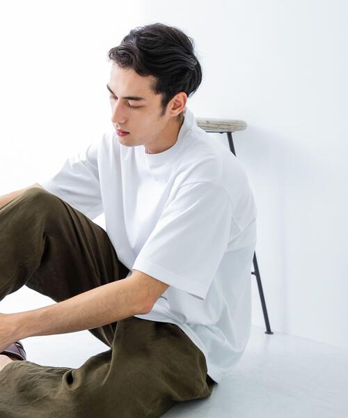 URBAN RESEARCH（アーバンリサーチ）の「new basic　クールドライツイストヒートブロックショートスリーブ（Tシャツ/カットソー・メンズ・ブラック/チャコールグレー/ホワイト/ネイビー・X-LARGE/MEDIUM/LARGE）」の6枚目の写真