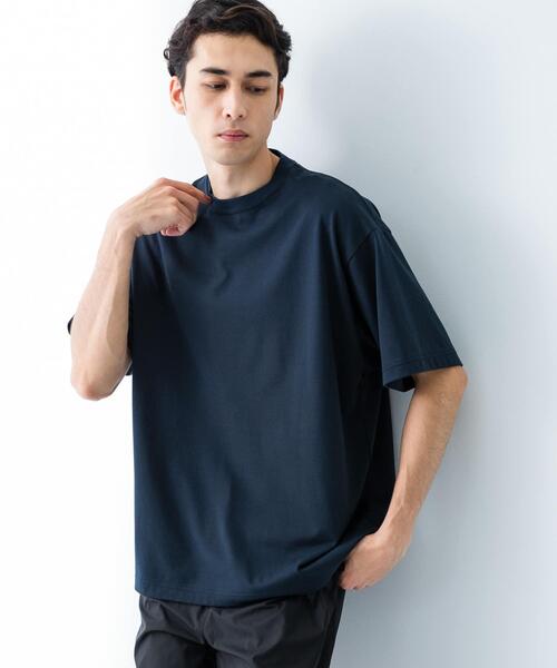 URBAN RESEARCH（アーバンリサーチ）の「new basic　クールドライツイストヒートブロックショートスリーブ（Tシャツ/カットソー・メンズ・ブラック/チャコールグレー/ホワイト/ネイビー・X-LARGE/MEDIUM/LARGE）」の16枚目の写真