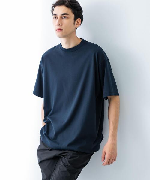 URBAN RESEARCH（アーバンリサーチ）の「new basic　クールドライツイストヒートブロックショートスリーブ（Tシャツ/カットソー・メンズ・ブラック/チャコールグレー/ホワイト/ネイビー・X-LARGE/MEDIUM/LARGE）」の17枚目の写真