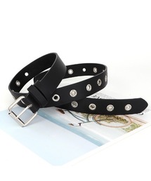 Ritzy（リッツィー）の「リベット付き、アメリカンヴィンテージファッション、韓国パンクスタイルのレザーベルト（ベルト）」