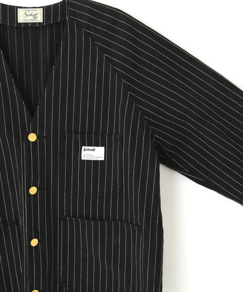 セール】Schott/ショット/STRIPE ENGINEER JACKET/ストライプ