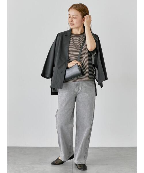 Lugnoncure（ルノンキュール）の「シアードルマンジャケット（ノーカラージャケット・レディース・ベージュ/ブラック/カーキ・F）」の7枚目の写真