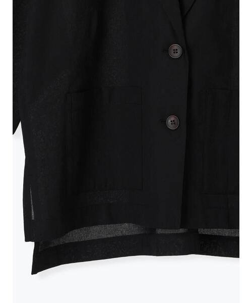 Lugnoncure（ルノンキュール）の「シアードルマンジャケット（ノーカラージャケット・レディース・ベージュ/ブラック/カーキ・F）」の19枚目の写真