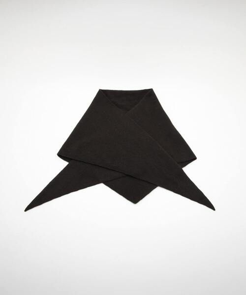 martinique（マルティニーク）の「【ASAUCE MELER /アソースメレ】 シームレストライアングルカシミヤニットストール（ストール/ショール・レディース・チャコールグレー/ブラウン/ライトグレー・FREE）」の5枚目の写真