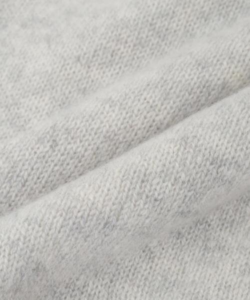 martinique（マルティニーク）の「【ASAUCE MELER /アソースメレ】 シームレストライアングルカシミヤニットストール（ストール/ショール・レディース・チャコールグレー/ブラウン/ライトグレー・FREE）」の4枚目の写真