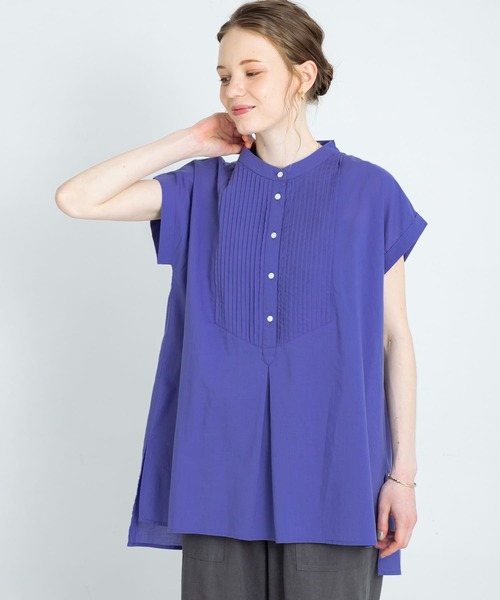 URBAN RESEARCH Sonny Label（アーバンリサーチサニーレーベル）の「エアリーコットンピンタックドレスシャツ（Tシャツ/カットソー・レディース・ブラック/オフホワイト/ブルー/ピンク・FREE）」の3枚目の写真