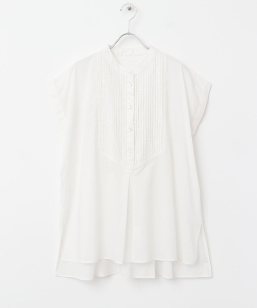 URBAN RESEARCH Sonny Label（アーバンリサーチサニーレーベル）の「エアリーコットンピンタックドレスシャツ（Tシャツ/カットソー・レディース・ブラック/オフホワイト/ブルー/ピンク・FREE）」の5枚目の写真