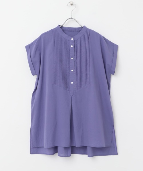 URBAN RESEARCH Sonny Label（アーバンリサーチサニーレーベル）の「エアリーコットンピンタックドレスシャツ（Tシャツ/カットソー・レディース・ブラック/オフホワイト/ブルー/ピンク・FREE）」の6枚目の写真