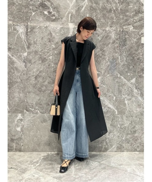 LOULOU WILLOUGHBY】シアージャガードテーラーワンピース