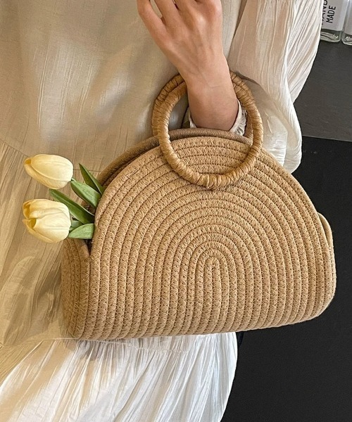 まるみ　かごバッグオーダー中です。 オーダー・カゴバッグ maru | leather-craft-rim