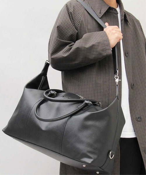 REGiSTA（レジスタ）の「REGiSTA Saffiano Boston Bag（ボストンバッグ・メンズ・ダークブラウン/ブラック・FREE）」の7枚目の写真