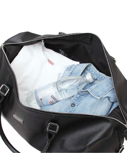 REGiSTA（レジスタ）の「REGiSTA Saffiano Boston Bag（ボストンバッグ・メンズ・ダークブラウン/ブラック・FREE）」の8枚目の写真