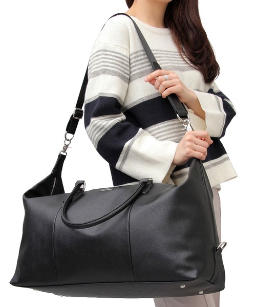 REGiSTA（レジスタ）の「REGiSTA Saffiano Boston Bag（ボストンバッグ・メンズ・ダークブラウン/ブラック・FREE）」の12枚目の写真