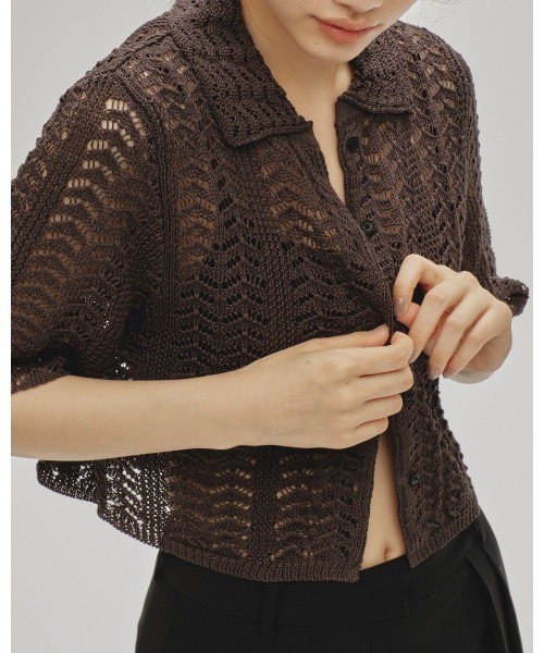 TODAYFUL（トゥデイフル）の「TODAYFUL Lace Knit Shirts 12510516