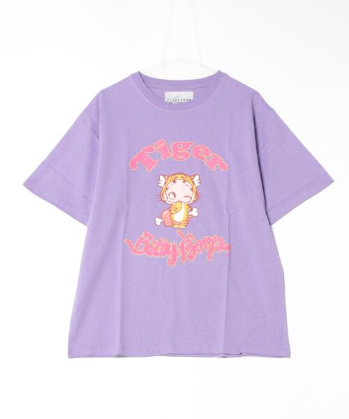 BETTY BOOP(ベティ・ブープ)の「BETTYトラバブTEE(M1)(Tシャツ/カットソー・メンズ・ブラック/パープル/イエロー/カーキ/ホワイト・X-LARGE/LARGE/MEDIUM)」の13枚目の写真
