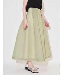エレンディーク　定価18480円　アシンメトリースカート　カーキ　プリーツフリル 予約]アシンメトリープリーツスカート – Frene