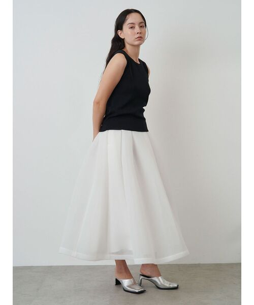 メッシュボンディングフレア―ドスカート メッシュボンディングフレア―ドスカート（スカート）｜ELENDEEK