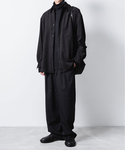 シンセティック スエードレザー L/S SHIRT / SYNTHETIC SUEDE