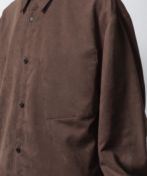 VEIN （ヴェイン）の「シンセティック スエードレザー L/S SHIRT / SYNTHETIC SUEDE LEATHER L/S SHIRT（シャツ/ブラウス・メンズ・ブラック/ブラウン・1/3/2）」の13枚目の写真