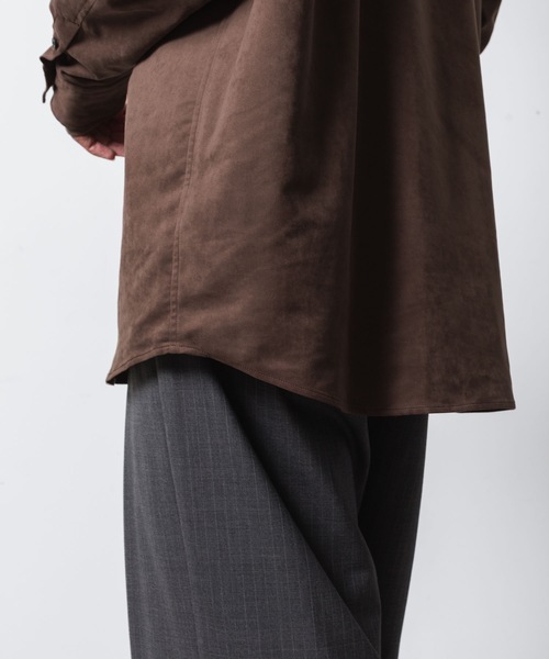 VEIN （ヴェイン）の「シンセティック スエードレザー L/S SHIRT / SYNTHETIC SUEDE LEATHER L/S SHIRT（シャツ/ブラウス・メンズ・ブラック/ブラウン・1/3/2）」の15枚目の写真
