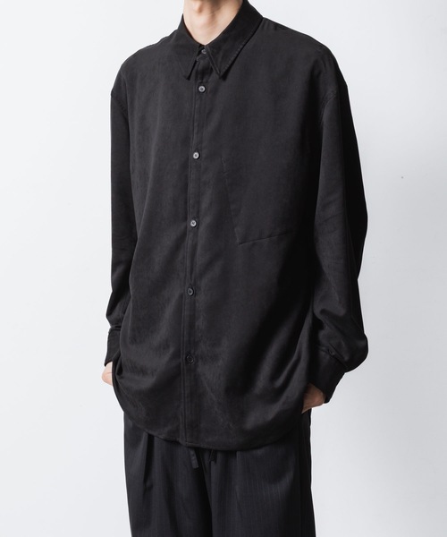 シンセティック スエードレザー L/S SHIRT / SYNTHETIC SUEDE LEATHER