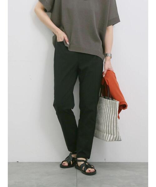 Samansa Mos2 blue(サマンサモスモスブルー)の「【接触冷感】ストレッチパンツ(その他パンツ・レディース・ブルー/ブラック/グリーン・F)」の2枚目の写真