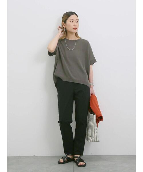 Samansa Mos2 blue(サマンサモスモスブルー)の「【接触冷感】ストレッチパンツ(その他パンツ・レディース・ブルー/ブラック/グリーン・F)」の18枚目の写真