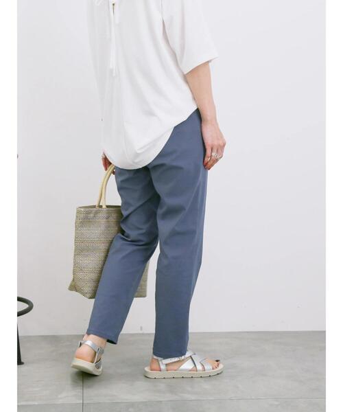 Samansa Mos2 blue(サマンサモスモスブルー)の「【接触冷感】ストレッチパンツ(その他パンツ・レディース・ブルー/ブラック/グリーン・F)」の9枚目の写真