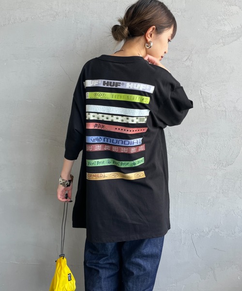 tシャツ 「HUF/ハフ」 ADMISSION バックプリント ショートスリーブTシャツ レディース メンズ HUF/ハフ] ADMISSION バックプリント ショートスリーブTシャツ