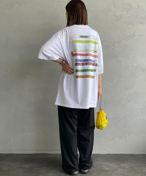 関税込み♪【HUF】Admission ロゴ ★ 半袖 Tシャツ HUF/ハフ] ADMISSION バックプリント ショートスリーブTシャツ