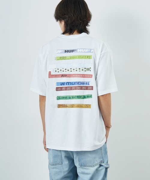 tシャツ 「HUF/ハフ」 ADMISSION バックプリント ショートスリーブTシャツ レディース メンズ HUF/ハフ] ADMISSION バックプリント ショートスリーブTシャツ