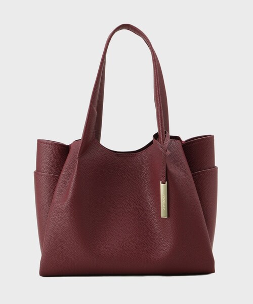 OPAQUE.CLIP(オペークドットクリップ)の「【軽量/多ポケット】ワイドマチ付きシュリンクトートバッグ(トートバッグ・レディース・ボルドー/ブラック/ブラウン系・00)」の22枚目の写真