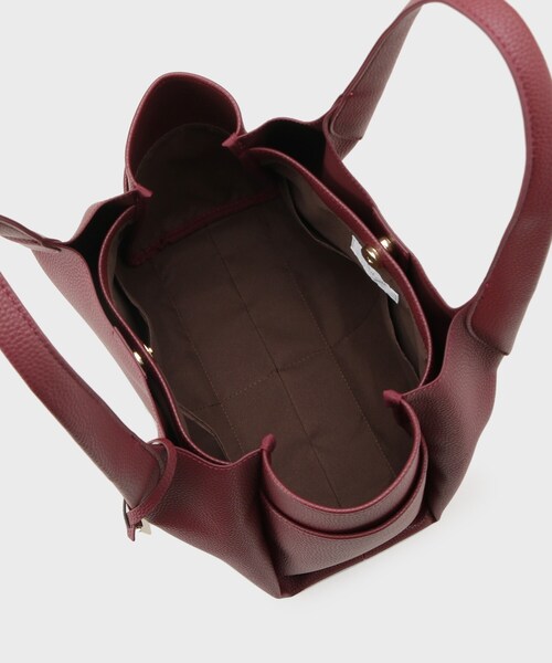 OPAQUE.CLIP(オペークドットクリップ)の「【軽量/多ポケット】ワイドマチ付きシュリンクトートバッグ(トートバッグ・レディース・ボルドー/ブラック/ブラウン系・00)」の15枚目の写真