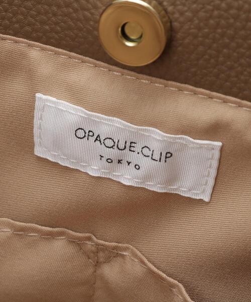 OPAQUE.CLIP(オペークドットクリップ)の「【軽量/多ポケット】ワイドマチ付きシュリンクトートバッグ(トートバッグ・レディース・ボルドー/ブラック/ブラウン系・00)」の8枚目の写真