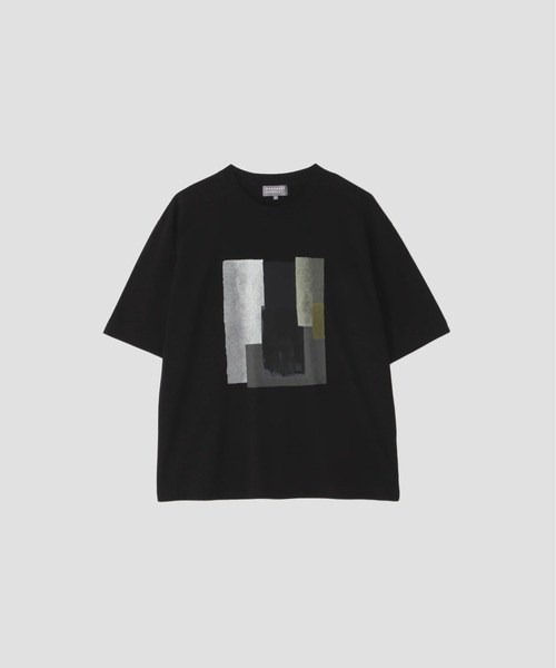 マーガレットハウエル 23SS コットン100% 半袖カットソー 1 ブラック MARGARET HOWELL 578-3168004 ORGANIC COTTON PIQUE JERSEY 定価